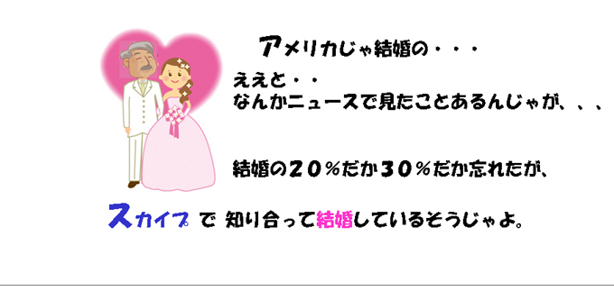 結婚できない男のskypeロゴ1実に不思議